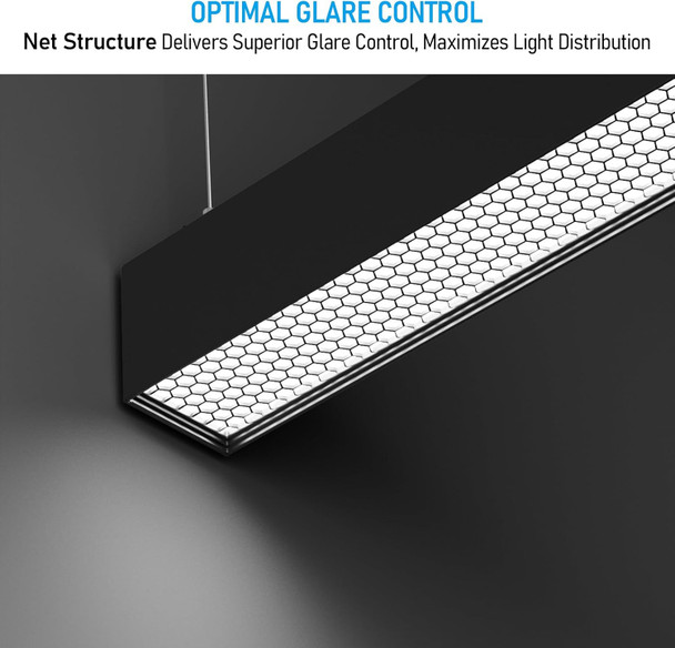 Leonlite 4Ft Linkable Honeycomb Lens Led Linear Light Ugr18 Dimmable Anti-Glare Led Commercial Linkable Linear Light Offices Hallway Stores 3Cct Black Pack Of 2 Leonlite 4Ft Linkable Honeycomb Lens Led Linear Light Ugr18 Dimmable Anti-Glare Led Commercial Linkable Linear Light Offices Hallway Stores 3Cct Black Pack Of 2