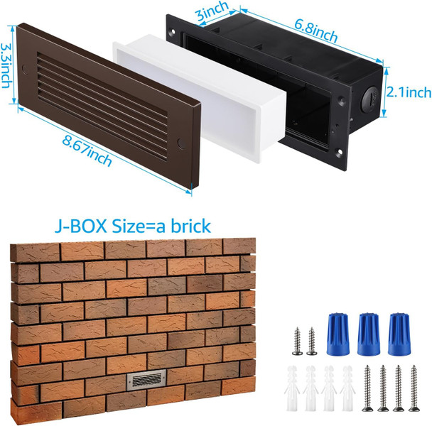 Leonlite 3Cct Led Step Lights 120V-277V Dimmable 4.5W 300Lm Anti-Glare Led Deck Steps Stair Lights Outdoor 2700K/3000K/4000K Selectable Cri 90 & Etl Ip65 Waterproof Satin Nickel Pack Of 3