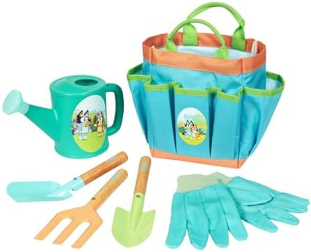 Bluey Gardening Set Quality Garden Tool Kit For Kids And Toddlers Includes Watering Can Gloves Two Shovels Rake And Tote Bag Bluey Gardening Set Quality Garden Tool Kit For Kids And Toddlers Includes Watering Can Gloves Two Shovels Rake And Tote Bag