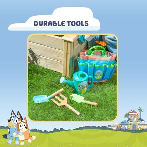 Bluey Gardening Set Quality Garden Tool Kit For Kids And Toddlers Includes Watering Can Gloves Two Shovels Rake And Tote Bag Bluey Gardening Set Quality Garden Tool Kit For Kids And Toddlers Includes Watering Can Gloves Two Shovels Rake And Tote Bag