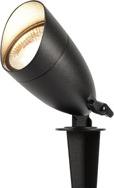 Lutec 12V Low Voltage Landscape Lighting Die-Cast Aluminum Spot Lights With Connectors Ip65 Outdoor Landscape Spotlights 5W 550Lm Warm White 3000K For Tree Garden 8 Pack (No Transformer Kits)