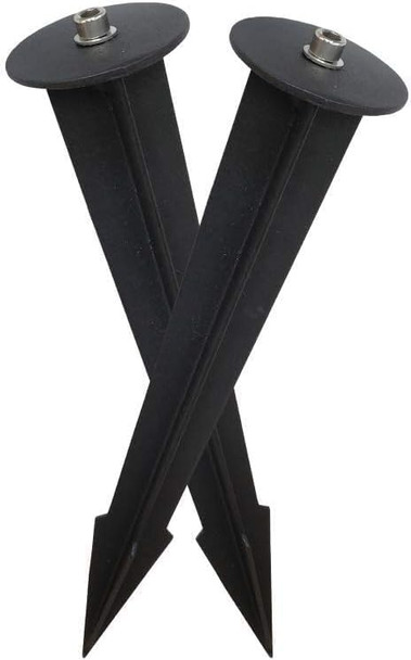 2Pcs Metal Ground Stake For 30W - 50W Led Flood Light Holder 10.5 In - 26.67Cm