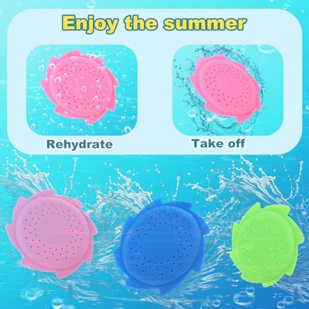 4Pcs Water Flying Disc Toys Soft Rubber Splash Water Flying Disc Beach Spraying Toys For Summer Outdoor Swimming Pool Park Backyard Fun Games For All Ages(4 Colors)