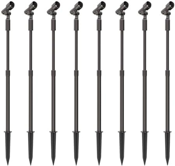 Malibu Low Voltage Led Telescoping Wall Light Outdoor Spotlight Waterproof Lighting For Driveway Yard Lawn Flood Garden Outdoor Lighting 8 Pk 8406-2606-08