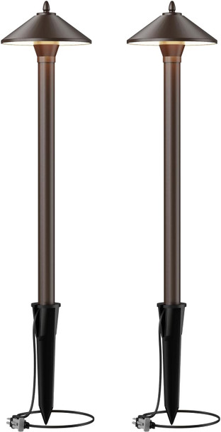 Malibu Low Voltage Pathway Lights 10W Pro Style Halogen Landscape Lighting 6Pack 2700K Warm White Path Light 12V Ac Bronze Outdoor Walkway Lights For Yard Garden 8308-9103