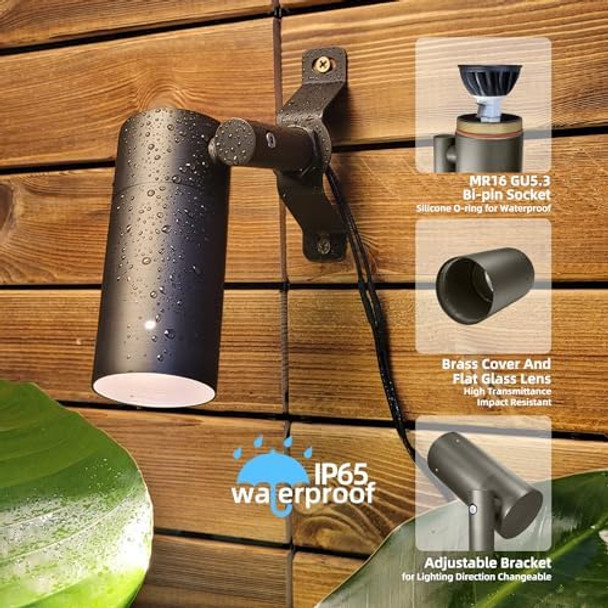 12V Brass Low Voltage Landscape Lighting (Spotlights Downlights) With Mr16