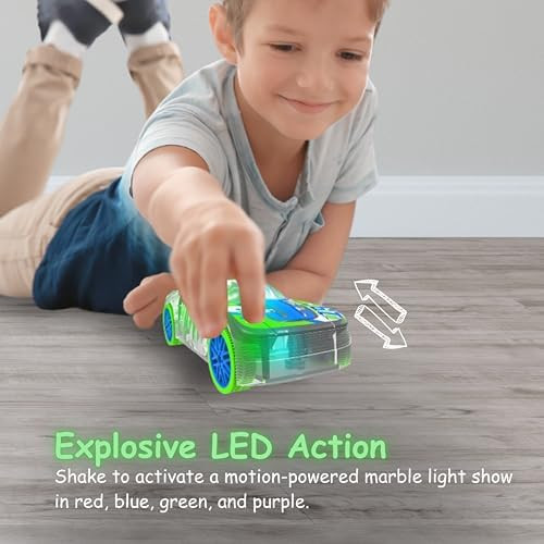 No. 26 Led Light Up Pull Back Race Car Toy Vehicle For Kids 3 And Up