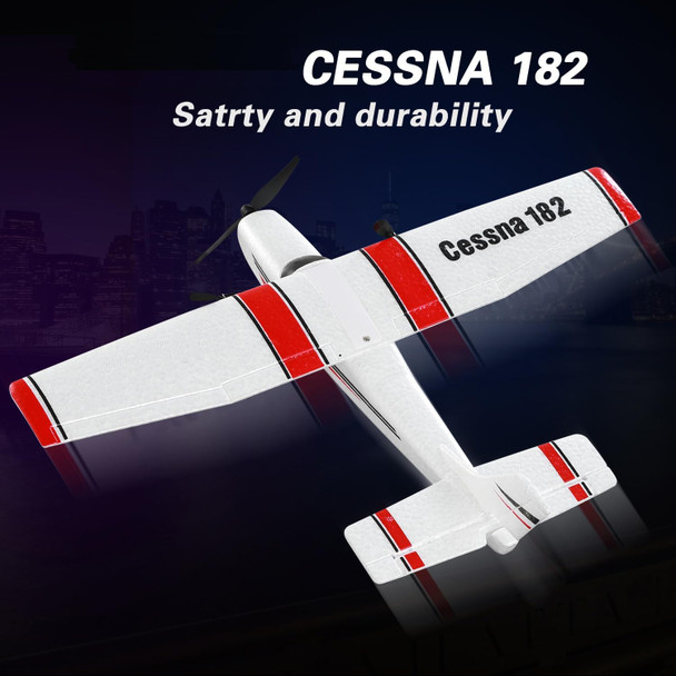 Rc AirplaneRc Plane 2.4Ghz 2 Channels Rtf Rc Aircraft With 3-Axis Gyro For Beginner Easy To Speedy Fly Glider Toys With 2 Extra Batteries [ 3 Batteries ] White