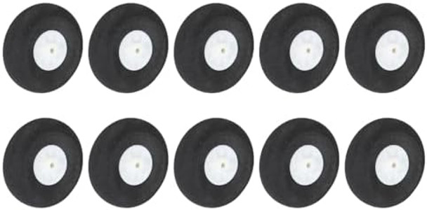Meccanixity Rc Airplane Wheels 38Mm/1.5" Dia Rc Airplane Aircraft Sponge Wheels Rc Aircraft Foam Wheel Replacement For Diy Rc Model Plane Aircraft Rc Helicopter Pack Of 10
