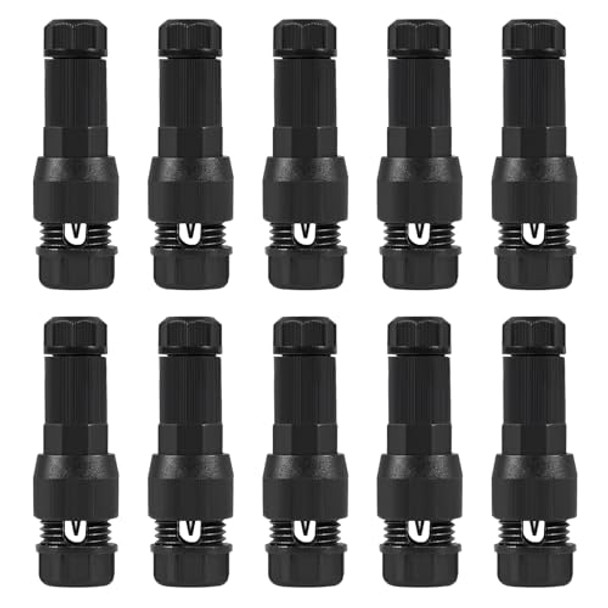 10 Pack Low Voltage Wire Connector Landscape Lighting Connectors Waterproof Low Voltage Connectors 12-20 Gauge Low Voltage Wire Connectors For Landscape Lighting Path Lights