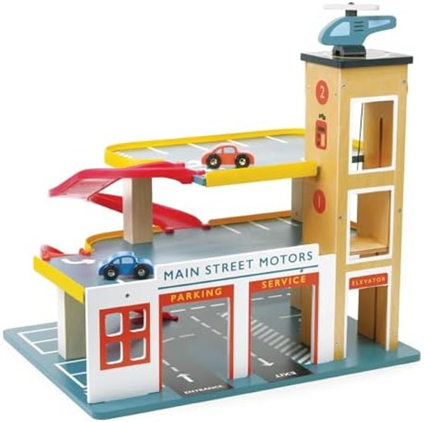 Mentari Toys - Multi-Level Garage With Lift - 3 Floors 2 Ramps 2 Cars Helicopter & Pad - Encourages Imaginative Play Fine Motor Skills & Vehicle Fun - Sturdy Design With Parking Bays - Age 3+ Mentari Toys - Multi-Level Garage With Lift - 3 Floors 2 Ramps 2 Cars Helicopter & Pad - Encourages Imaginative Play Fine Motor Skills & Vehicle Fun - Sturdy Design With Parking Bays - Age 3+