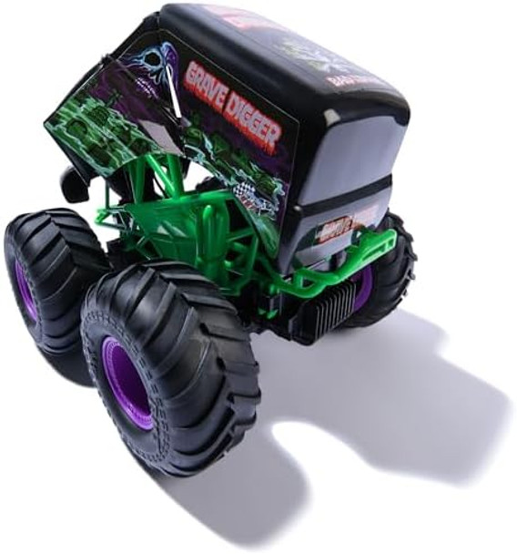 Monster Jam Official Smash & Bash Grave Digger Remote Control Indoor & Outdoor Vehicle 1:15 Scale Repairable Monster Truck Kids Toys For Boy And Girls Ages 4 And Up