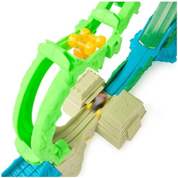 Monster Jam Mini Jams Cobra’S Crazy Escape 28” Motorized Playset 2 Exclusive Die-Cast Thunderroarus And Jcb Digatron Monster Trucks Kids Toys For Boy And Girls Ages 3 And Up