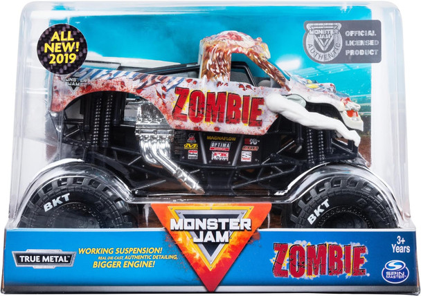 Monster Jam Official Zombie Monster Truck Collector Die-Cast Vehicle 1:24 Scale Kids Toys For Boys And Girls Ages 3 And Up