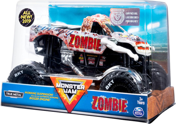 Monster Jam Official Zombie Monster Truck Collector Die-Cast Vehicle 1:24 Scale Kids Toys For Boys And Girls Ages 3 And Up
