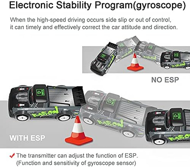 Mostop Rc Drift Car For Adults 20Mph High Speed Rc Drift Racing Car 4Wd 2.4Ghz Remote Control CarThrottle & Steering Control Rc Car For Drift And Race1/16 Rtr Drift Rc Cars With Light