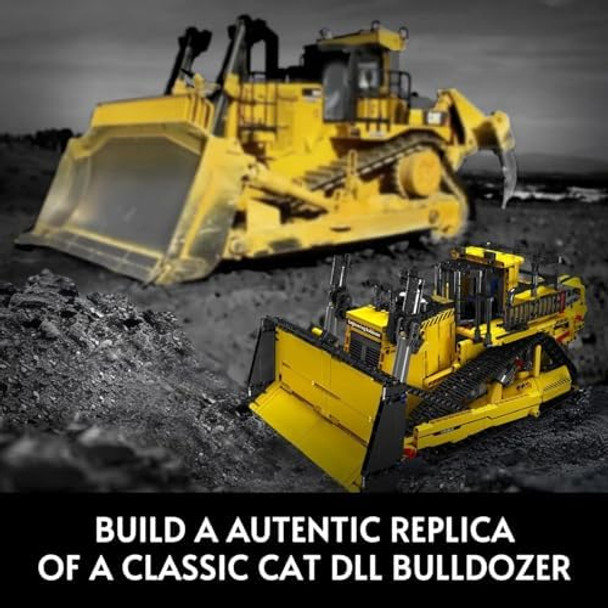 Mould King Bulldozer Technique Building Set App-Controlled 2.4G Rc Bulldozer Truck Construction Vehicle Toys With Engines Diy Engineering Model Sets For Adults/14+(1508 Pieces)