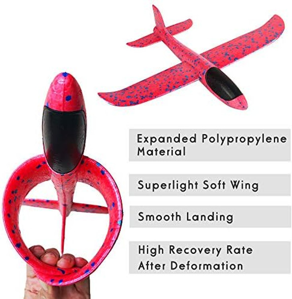 Foam Airplane Toys 13.5" Styrofoam Glider Airplanes For Kids Toddler 3 Flight Modes Outdoor Sport Games Model Airplanes Kits Hand Throwing Planes Flying Aeroplane Birthday Party Favor /4Pcs