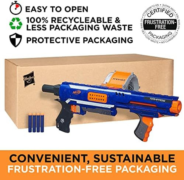 Nerf Rampage N-Strike Elite Toy Blaster With 25 Dart Drum Slam Fire For Kids Teens & Adults ( Exclusive)
