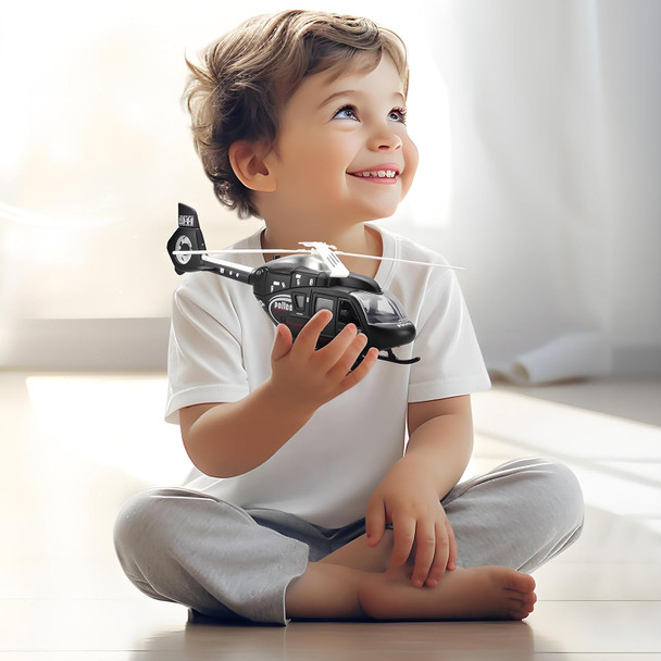 Kids Helicopter Toy Diecast Military Helicopter Model KitPull Back Toy Helicopters With Lights And SoundToy Airplane With Rotatable PropellerHelicopters Toys For Boys Age 4-7（Armygreen）