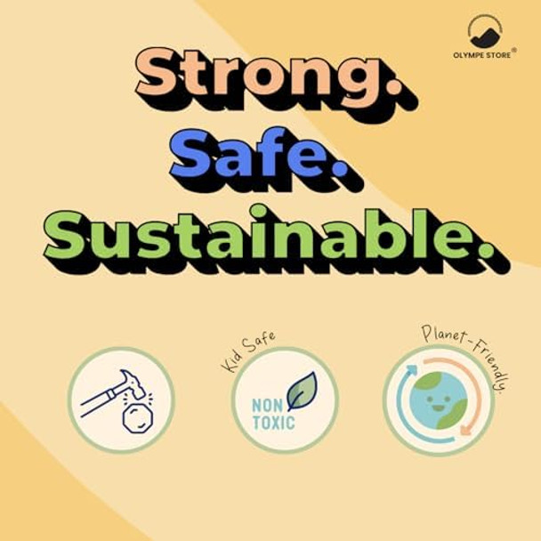 Olympe Cardboard Airplane For Kids - Diy Playhouse & Coloring Activity Large Pretend Play Vehicle - Recyclable & Eco-Friendly Great For Boys & Girls Ages 3-8