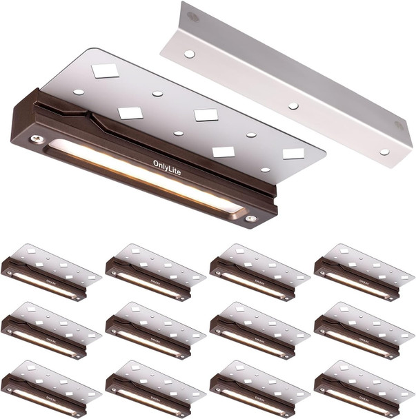 7 Inch Retaining Wall Lights 3.5W Led Hardscape Lighting Low Voltage Step Light 12V-24V Landscape Paver Lights 2700K Warm White Outdoor Landscape Lighting Deck Light 12Pack With Ip65 Connectors