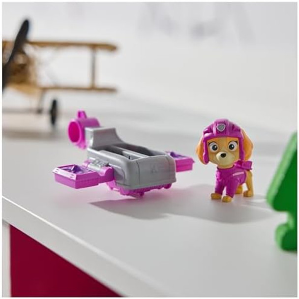 Paw Patrol - Action Pups – Skye And Hoverboard Plan Game Figure With Folding Wings