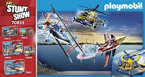 Playmobil Air Stunt Show Helicopter With Film Crew