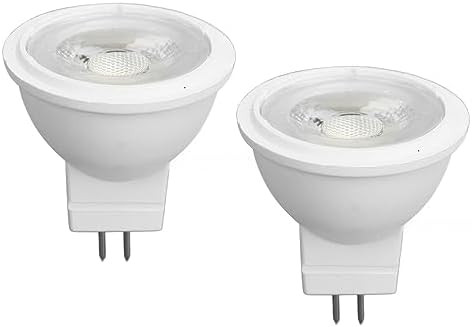 Pomya Mr11 Led Light Bulb Gu4 Double Pin Mr11 Led Landscape Light Bulbs 3W Spotlight Light Bulbs Gu4 Bi-Pin Base For Indoor Outdoor Accent Lights Track Lights Landscape 2Pcs(White Lighting)