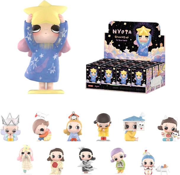 Pop Mart Nyota Growing Up By Your Way Series Figures Blind Box Figures Random Design Action Figures Collectible Toys Home Decorations Holiday Birthday s Single Box
