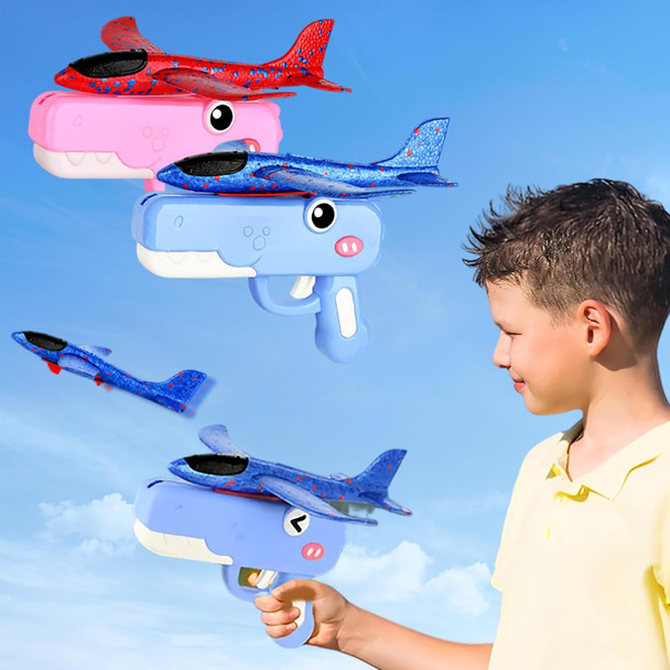 2 Pack Airplane Launchers Toy For Kids Toy Plane Outdoor Toys For Boys Flying Toys Birthday s For Boys Girls 4 5 6 7 8 9 10 11 12 Year Old