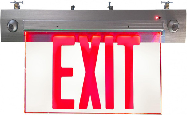 Rp Lighting 17-Inch Green Led Single Faceplate Recessed Edge-Lit Exit Emergency Combo Light Clear Rp Lighting 17-Inch Green Led Single Faceplate Recessed Edge-Lit Exit Emergency Combo Light Clear