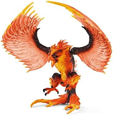 Schleich Eldrador Creatures - 7" Fire Eagle Toy - Movable Wing Lava Griffin Action Figure For Boys And Girls - Mythical Creature Figures - Fantasy Beast Figurine - Monster Toys - Kids Ages 7+ - 42511