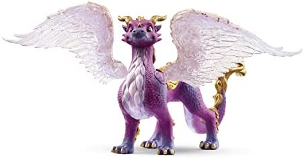 Schleich Bayala - 7" Nightsky Dragon Figurine Toy With Moveable Wings - Cute Fantasy Fairy Animal Figure For Girls And Boys - Purple Wyvern Mythical Creature For Imaginative Play - Kids Age 5+ 70762