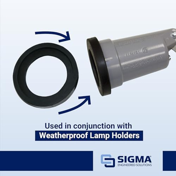 Sigma Engineered Solutions 14004 External Lampholder Gasket Black 2-Pack Sigma Engineered Solutions 14004 External Lampholder Gasket Black 2-Pack