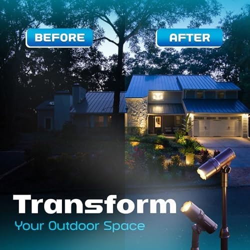Solar Powered Spotlight 2 Pack 50 Lumens Adjustable Height - Easy To Install Waterproof Led Solar Outdoor Spot Lights For Yard Garden Patio Tree Landscape - Includes 15" Panel