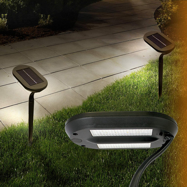 Sb-233Ab Modern Pathway Solar Landscape Accent Light Led Black 2-Pack Sb-233Ab Modern Pathway Solar Landscape Accent Light Led Black 2-Pack