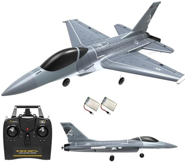 F-16 Falcon Fighter Jet F-16 Rc Plane 4 Channel F16 Fighting Remote Control Aircraft With Aerobatic 6-Axis Full-Function For Beginner Adults Boys