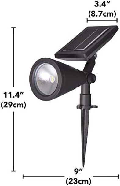 Sterno Home Gl40460 Outdoor Solar Led Black Light Kit Ground Or Wall Mountable Landscape Waterproof Security Lighting With Adjustable Spotlight For Patio Porch Deck Garden Pool - 2 Pack Sterno Home Gl40460 Outdoor Solar Led Black Light Kit Ground Or Wall Mountable Landscape Waterproof Security Lighting With Adjustable Spotlight For Patio Porch Deck Garden Pool - 2 Pack