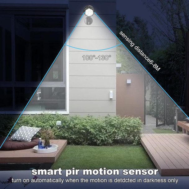 Motion Sensor Battery Powered Outdoor LightIp65 Waterproof Spotlight6 Led Motion Detecting Light360° Adjustable Floodlight For House Walls Garage Yard Porch And StairsBlack (2 Pack)