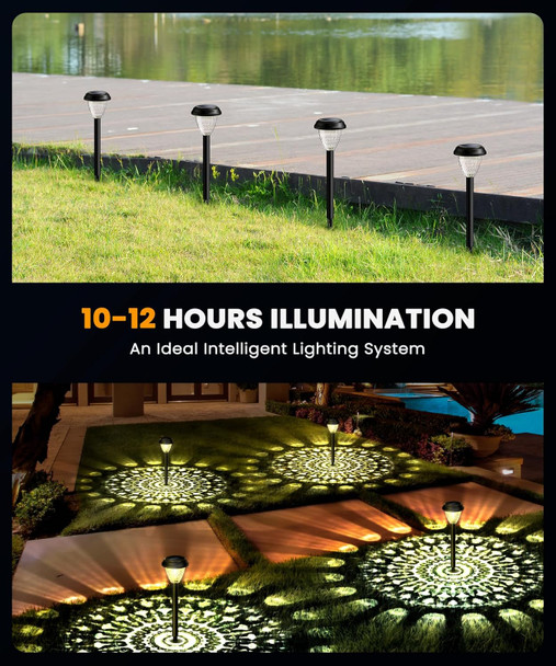 Super Bright Solar Lights For Outside Up To 12H Solar Lights Outdoor Waterproof 8 Pack Outdoor Light Decorative Garden Lamp Dusk To Dawn Auto On/Off Pathway Light For YardLandscape Super Bright Solar Lights For Outside Up To 12H Solar Lights Outdoor Waterproof 8 Pack Outdoor Light Decorative Garden Lamp Dusk To Dawn Auto On/Off Pathway Light For YardLandscape