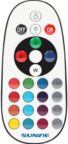 Sunvie Color Changing Landscape Lights Remote Control Low Voltage Spot Lights Remote Controller For Rgbw Landscape Lights Spotlight Outdoor