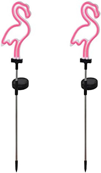 Sveiks Solar Pink Flamingo Yard Ornaments W/Stakes Solar Landscape Lights Outdoor Waterproof Neon Strip For Garden Pathway Patio Lawn Flowerbed Beach Party Wedding 30" Tall (2 Pack) Sveiks Solar Pink Flamingo Yard Ornaments W/Stakes Solar Landscape Lights Outdoor Waterproof Neon Strip For Garden Pathway Patio Lawn Flowerbed Beach Party Wedding 30" Tall (2 Pack)