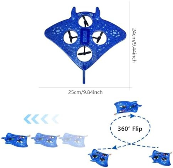 Rc Airplane For Kids And Beginners 2.4Ghz Remote Control Drone With 2 Batteries 360° Drop-Resistant Stunt Spin Remote Fighter Jet With Lights Outdoor Flying Toy