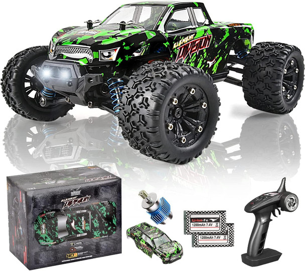 Tenssenx 1:18 Scale All Terrain Rc Cars 40Km/H High Speed 4Wd Remote Control Car With 2 Rechargeable Batteries 4X4 Off Road Monster Truck 2.4Ghz Electric Vehicle Toys s For Kids And Adults
