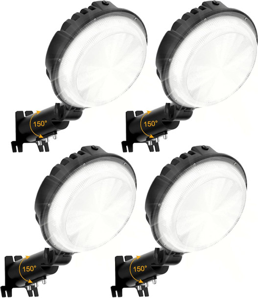 Led Barn Light 150W 20000Lm Yard Area Lights Dusk To Dawn Outdoor Lighting With Photocell 6500K Adjustable Angle Daylight Ip66 Waterproof Street Lights For Security/Farmhouse/Garage