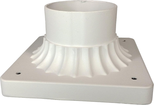 Trans Globe Lighting Tg100 Wh Transitional Base Mount Outdoor-Post-Lights 3-1/4-Inch White Trans Globe Lighting Tg100 Wh Transitional Base Mount Outdoor-Post-Lights 3-1/4-Inch White