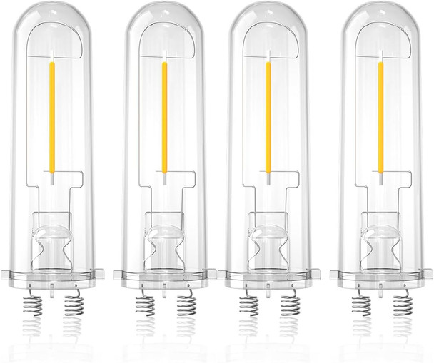 Outdoor Solar Light Bulbs For Garden - 4 Pack Warm White 3000K Solar Light Bulbs Replacement Dc 3V 0.5W Hampton Bay Replacement Bulb For Backyard Pathway Garden Landscape Outdoor Solar Light Bulbs For Garden - 4 Pack Warm White 3000K Solar Light Bulbs Replacement Dc 3V 0.5W Hampton Bay Replacement Bulb For Backyard Pathway Garden Landscape