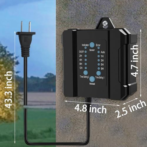 Unihobby Low Voltage Landscape Transformer 100W Outdoor Low Voltage Transformer With Timer Photocell Sensor And Dual Output - Waterproof Power Supply For Led Landscape Lighting Deck Lights Unihobby Low Voltage Landscape Transformer 100W Outdoor Low Voltage Transformer With Timer Photocell Sensor And Dual Output - Waterproof Power Supply For Led Landscape Lighting Deck Lights