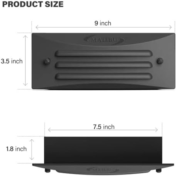 Deck Light Full Brick Low Voltage Landscape Lighting 12V Steps Lighting Led Outdoor Decorative Deck Steps Light Dual Light Pathway For Patio Outside Landscape Walkway Stair